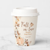 秋インラブパンプキンブライダルシャワー 紙コップ (裏面)