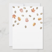 秋インラブパンプキンラテブライダルシャワーインビタ 招待状 (裏面)