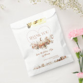 秋インラブパンプキンワイルドフラワーブライダルシャワー フェイバーバッグ (封をした状態)