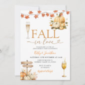 秋インラブパンプキン秋離れ婚約 招待状 (正面)