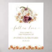 秋インラブパンプキン結婚フローラの歓迎 ポスター (正面)