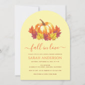 秋インラブパンプキン&紅葉ブライダルシャワー 招待状 (正面)