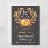 秋インラブパンプキ素朴ンベビーシャワー招待状 招待状 (正面)