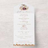 秋インラブパンプキ結婚ン オールインワン招待状 (内側)