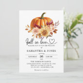 秋インラブパンプキ結婚ン 招待状 (スタンド正面)