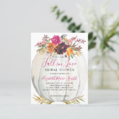 秋インラブパープルフローラパンプキンブライダルシャワー (スタンド正面)