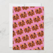 秋インラブピエレガントンク葉秋の結婚式 招待状 (裏面)