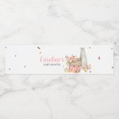 秋インラブピンクパンプキン ペットボトルラベル (シングルラベル)