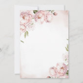 秋インラブピンクフローラパンプキンブライダルシャワー 招待状 (裏面)