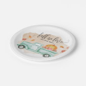 秋インラブファームトラックベビーシャワーデザート ペーパープレート (アングル)