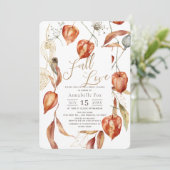 秋インラブフィサリスオータムブライダルシャワー 招待状 (スタンド正面)