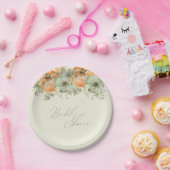 秋インラブフローラパンプキンブライダルシャワー ペーパープレート (パーティー)