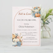 秋インラブフローラパンプキンブライダルシャワー 招待状 (スタンド正面)