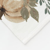 秋インラブフローラパンプキンベビーマイルストーンブランケット フリースブランケット (角)