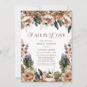 秋インラブフローラブライダルシャワー招待 招待状 (正面)