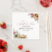 秋インラブフローラブライダルシャワー スタンダードカクテルナプキン (インサイチュ)