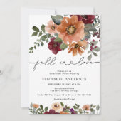 秋インラブフローラブライダルシャワー 招待状 (正面)
