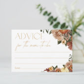 秋インラブフローラベビーシャワーアドバイスママ エンクロージャーカード (スタンド正面)