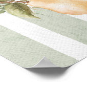 秋インラブフローラヴィンテージベビーシャワーウェルカム ポスター (角)