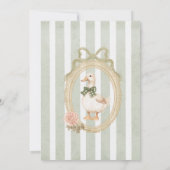 秋インラブフローラヴィンテージベビーシャワー 招待状 (裏面)