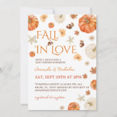 秋インラブフローラ秋のベビーシャワー 招待状 (正面)