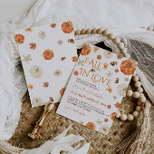 秋インラブフローラ秋のベビーシャワー 招待状