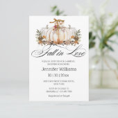 秋インラブフローラ秋カボチャブライダルシャワー 招待状 (スタンド正面)