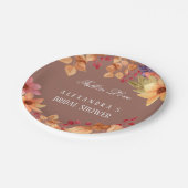 秋インラブフローラ秋ブライダルシャワー ペーパープレート (アングル)