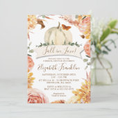 秋インラブフローラ&パンプキンブライダルシャワーイン 招待状 (スタンド正面)