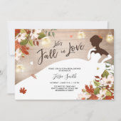 秋インラブブライダルシャワーの招待素朴Jars 招待状 (正面)