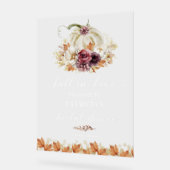 秋インラブブライダルシャワーウェルカムサイン アクリルサイン (傾斜)