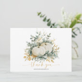 秋インラブブライダルシャワーサンキューカード 招待状 (スタンド正面)