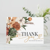 秋インラブブライダルシャワーサンキューカード 招待状 (スタンド正面)