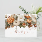秋インラブブライダルシャワーサンキューカード 招待状 (スタンド正面)