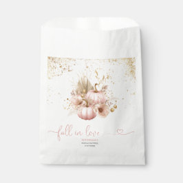 秋インラブブライダルシャワーサンキューパンプキン フェイバーバッグ