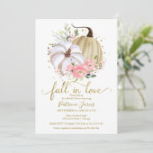 秋インラブブライダルシャワーパンプキンフローラ 招待状 (スタンド正面)