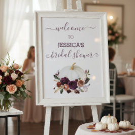 秋インラブブライダルシャワーパンプキン ポスター