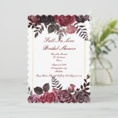 秋インラブブライダルシャワーフローラ招待状 招待状 (スタンド正面)