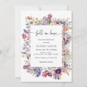 秋インラブブライダルシャワーフローラ春ガーデン 招待状 (正面)