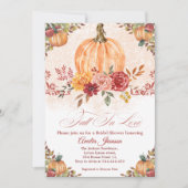 秋インラブブライダルシャワーブライダルシャワー 招待状 (正面)