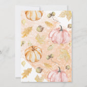 秋インラブブライダルシャワーブライダルシャワー 招待状 (裏面)