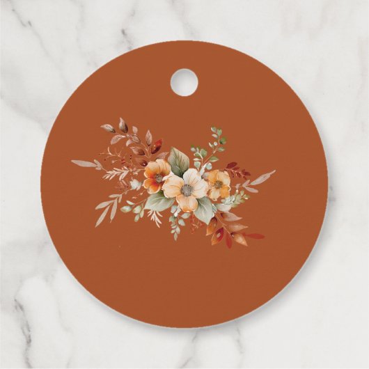 秋インラブブライダルシャワー感謝していユー フェイバータグ (裏面)