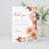 秋インラブブライダルシャワー感謝していユー 招待状 (スタンド正面)