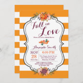 秋インラブブライダルシャワー招待カード 招待状 (正面/裏面)