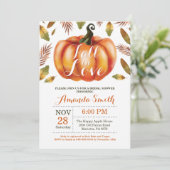 秋インラブブライダルシャワー招待状 招待状 (スタンド正面)