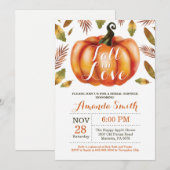 秋インラブブライダルシャワー招待状 招待状 (正面/裏面)