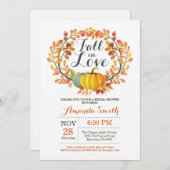 秋インラブブライダルシャワー招待状 招待状 (正面/裏面)