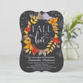 秋インラブブライダルシャワー招待状、秋の結婚式 招待状 (スタンド正面)