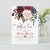 秋インラブブライダルシャワー招待秋フローラ 招待状 (スタンド正面)