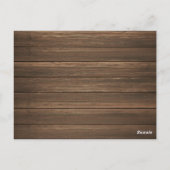 秋インラブブライダルシャワー招待 ポストカード (裏面)